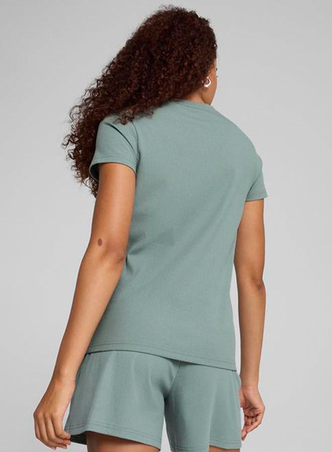 PUMA Essential Elevated Ribbed T-Shirt - Image 2