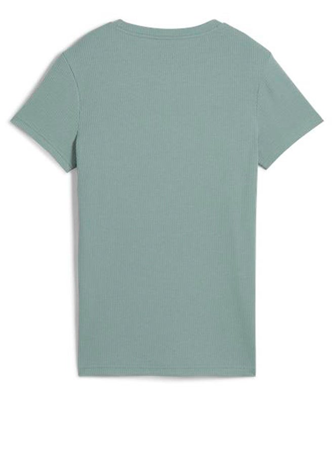 PUMA Essential Elevated Ribbed T-Shirt - Image 4