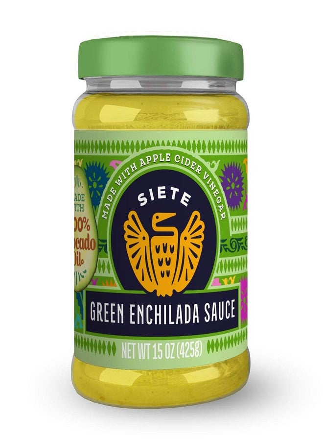 Siete Sauce Enchilada Green 15 OZ - Image 1