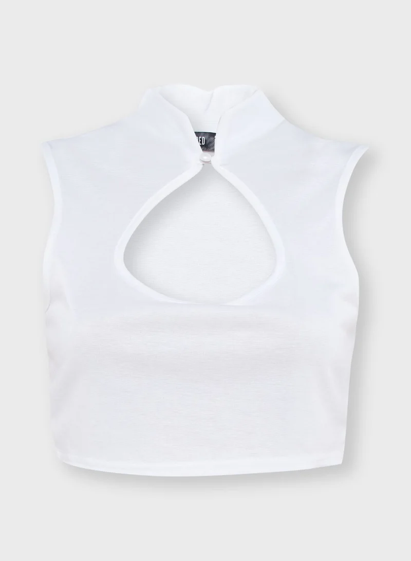 Missguided 2 Pack High Neck Crop Top