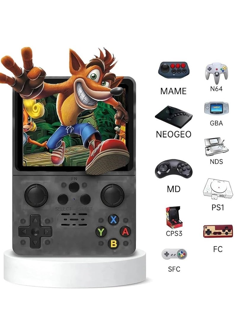 Generic - R35S Retro 64GB Black Video Game Console Mini Handheld | Portable Gaming Fun for All Ages - Image 1