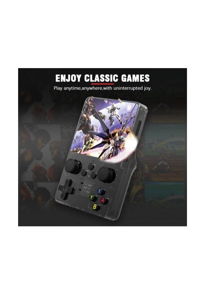 Generic - R35S Retro 64GB Black Video Game Console Mini Handheld | Portable Gaming Fun for All Ages - Image 1