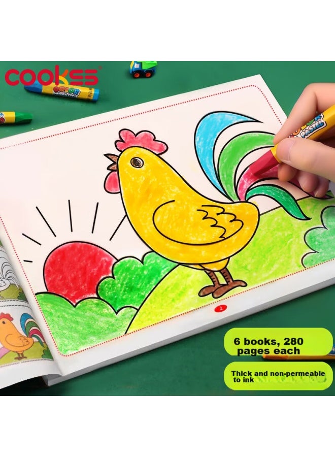 Cookss Children's Coloring Book, Drawing Book, Coloring Book For Ages 2-6, Baby's Art Book, Doodle Book, Children's Gift - Image 1