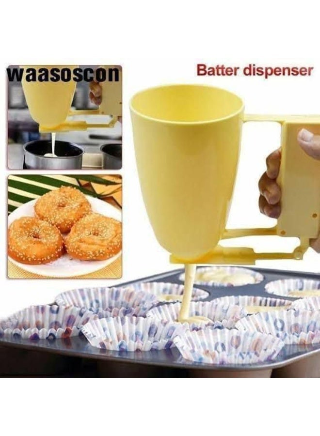 Light effect with an effective tool for the judge's bite for use as a dispensing cup, with a handle for dispensing cake batter and pastries, and dispensing balls mainly - presented by 🏡The Elegant House (1) - Image 1