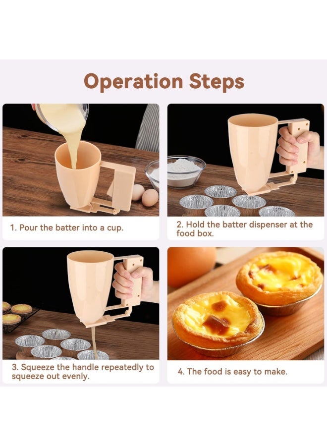 Light effect with an effective tool for the judge's bite for use as a dispensing cup, with a handle for dispensing cake batter and pastries, and dispensing balls mainly - presented by 🏡The Elegant House (1) - Image 2