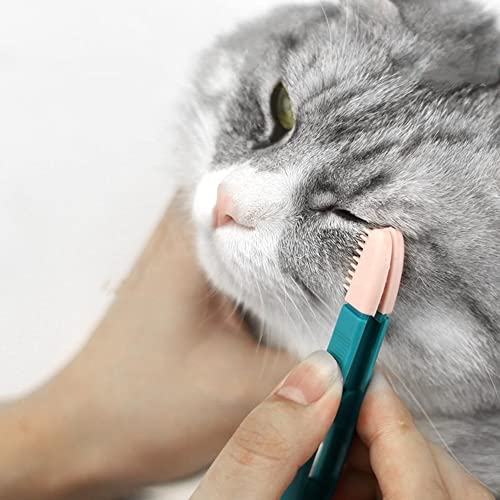 FANBODTA Cat Grooming Brush - Pet Eye and Acne Cleaner, Tear Stain Remover Comb for Small Dogs and Cats - Image 1