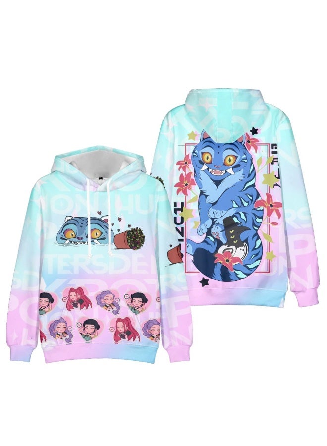 general KPop Demon Hunters3D digital printing Hooded sweater gift for family and friends - Image 1