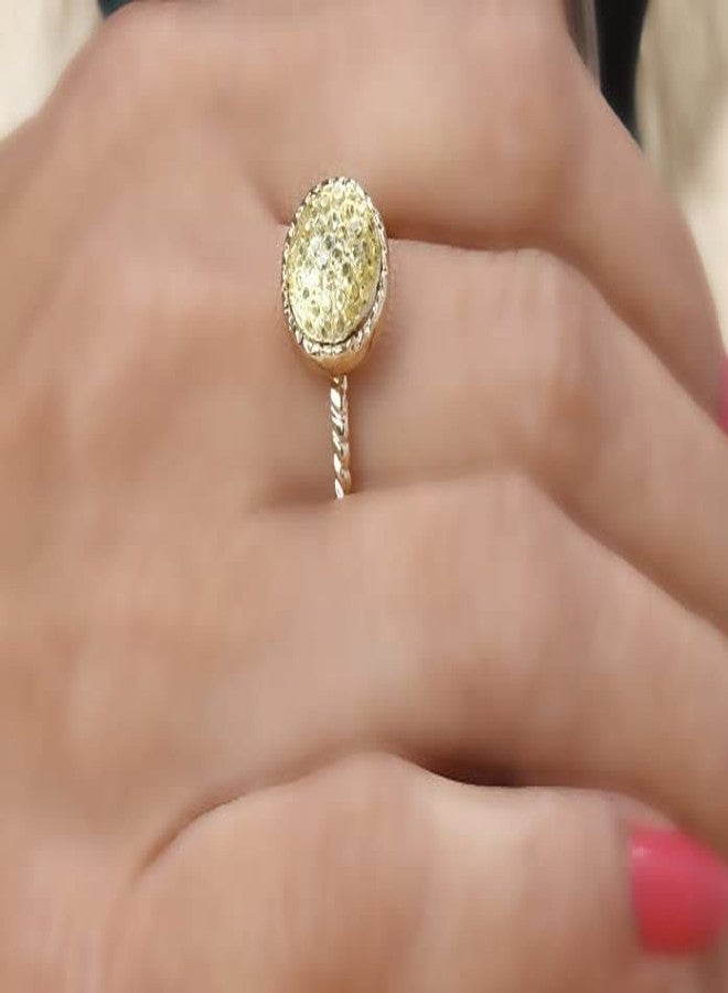 STRIPES® essentials Gold Color Set of 3 Finger Ring Contemporary Classy Rings for Girls & Women - Image 3