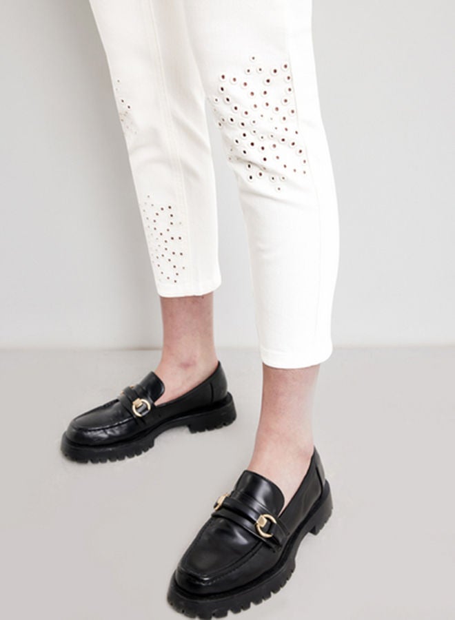 GERRY WEBER 7/8-length jeans with broderie anglaise, Skinny TS  - Image 3