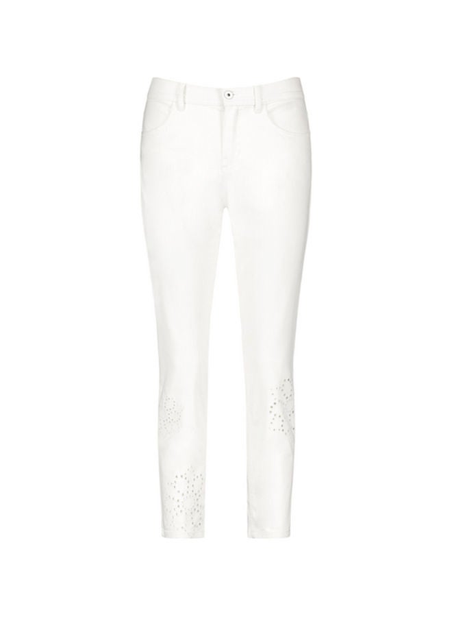 GERRY WEBER 7/8-length jeans with broderie anglaise, Skinny TS  - Image 4