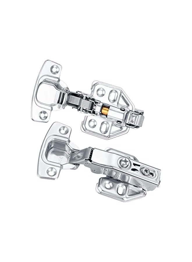 promass 4 Pcs Euro Style Stainless Steel Soft Close Cabinet Hinges, Full Overlay Mute, 4 Count - Image 3