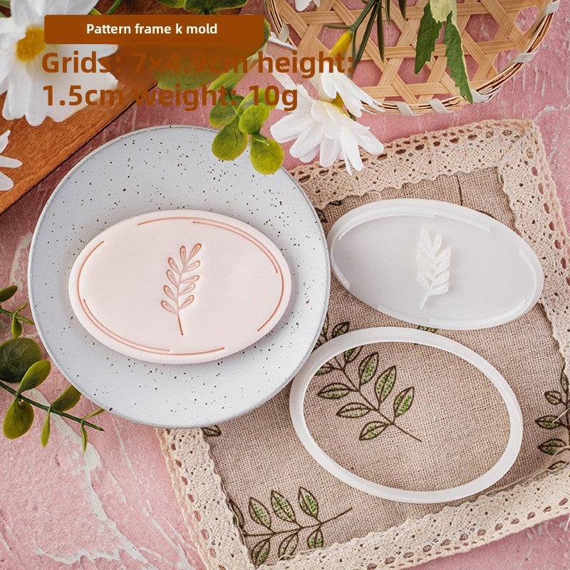 Korean Style Fondant Cookie Mold for Wedding PC0672-Pattern Frame K