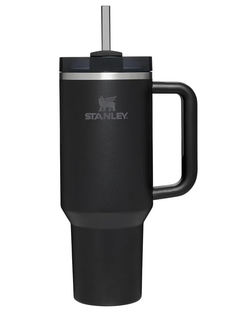 Stanley - Stanley Quencher H2.0 FlowState Stainless Steel Vacuum Insulated Tumbler with Lid and Straw for Water, Iced Tea or Coffee, Smoothie and More, Black,40 oz - Image 1