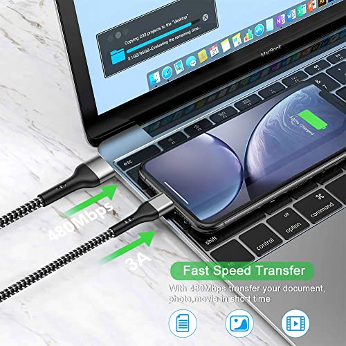Durcord iPhone Charger 4Pack 10ft Apple MFi Certified Lightning Cable 10 Foot Long iPhone Charger Cord Fast Charging Cable for iPhone 13 12 Pro Max Mini 11 Pro XS XR X 10 8 7 Plus 6s 6 SE 2020 iPadGrey - Image 3