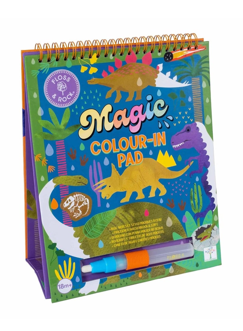 Floss & Rock Dino Magic Water Easel and Pen - Reusable Water Drawing Set for Kids - Image 1