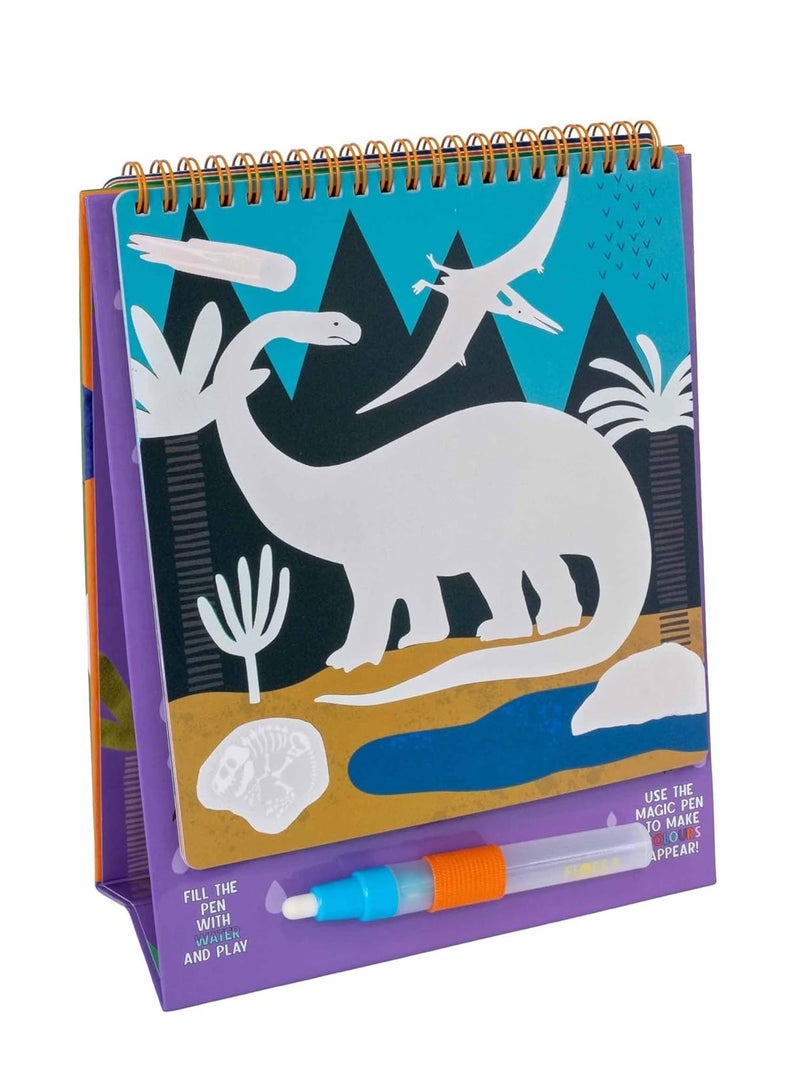 Floss & Rock Dino Magic Water Easel and Pen - Reusable Water Drawing Set for Kids - Image 2