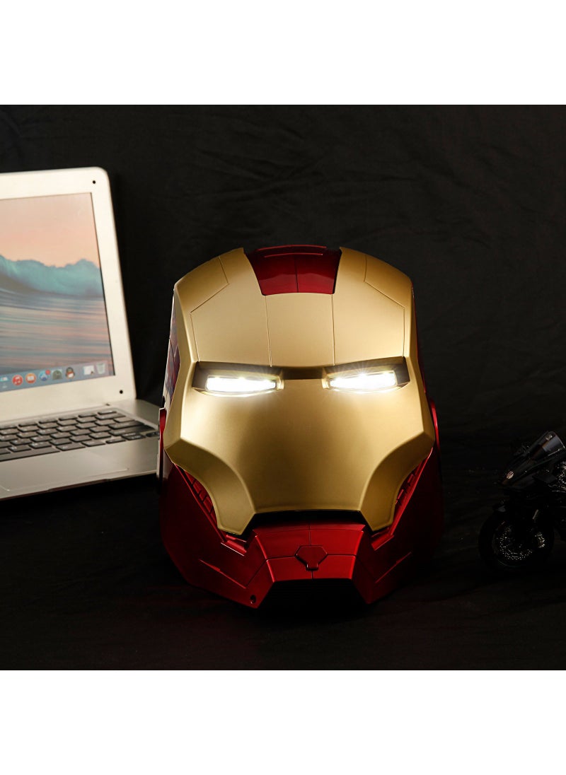 Generic - Iron Man Helmet Cosplay LED Mask 1:1 Iron Man helmet mask adult version (inner diameter about 65) Iron Man helmet mask adult version (inner diameter about 65) - Image 1