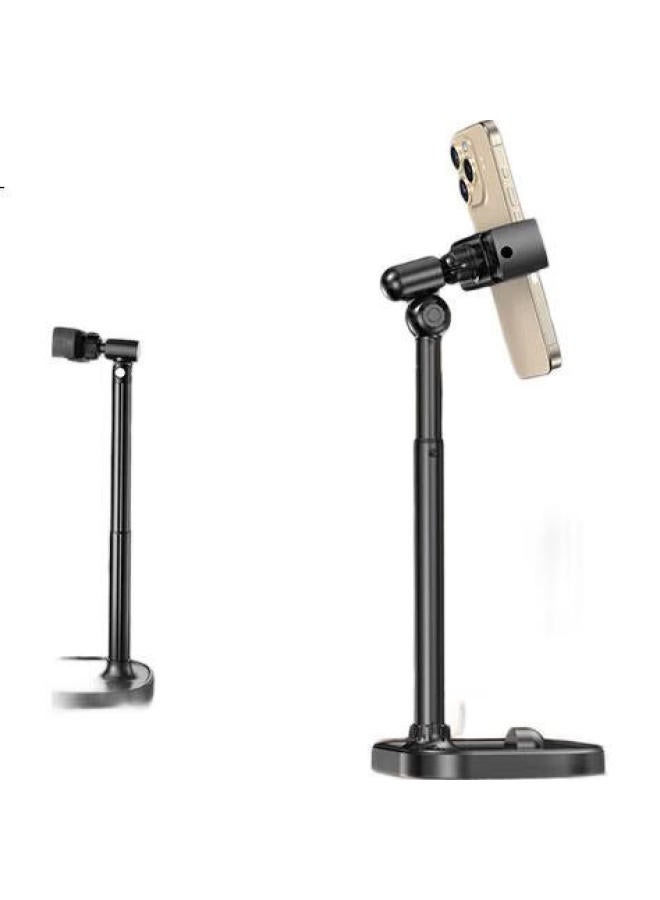 Lingchen Phone Stand, Desktop Selfie Adjustable Height, Overhead Shooting, Universal For Ipad And Tablets, Lazy Binge-Watching, Video Recording Tool, Rotatable, Multifunctional Phone Model, Moonlight White - Image 2