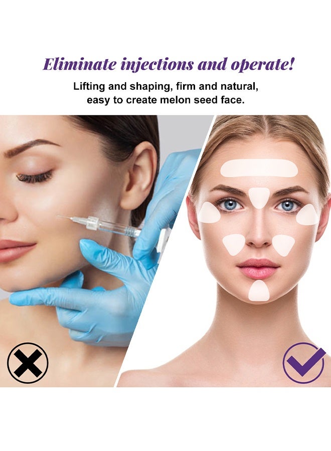 EELHOE Face Wrinkle Patch, Forehead Wrinkle Patches, Face Tape for Wrinkles, To Reduce Fine Wrinkles,Anti Wrinkle Facial Patches Overnight To Smooth Eye, Mouth, Forehead Wrinkles - Image 3