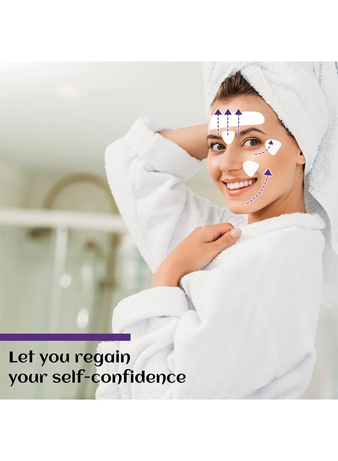 EELHOE Face Wrinkle Patch, Forehead Wrinkle Patches, Face Tape for Wrinkles, To Reduce Fine Wrinkles,Anti Wrinkle Facial Patches Overnight To Smooth Eye, Mouth, Forehead Wrinkles - Image 4