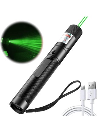 Long Range Green Laser Pointer with USB Charging Cable, Laser Pointer High Power, Laser Pointer for Indoor Meetings, Presentation, Cat Toys and Outdoor Adventures - pzsku/ZC125210BD018BAEA3233Z/45/_/1718546372/6e3e4cce-8382-4af3-a848-44d12a842dfe