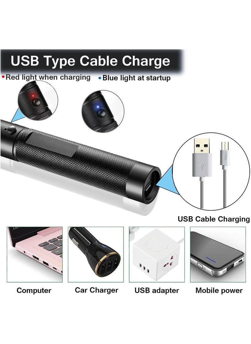 PESNCI - Long Range Green Laser Pointer with USB Charging Cable, Laser Pointer High Power, Laser Pointer for Indoor Meetings, Presentation, Cat Toys and Outdoor Adventures - Image 1