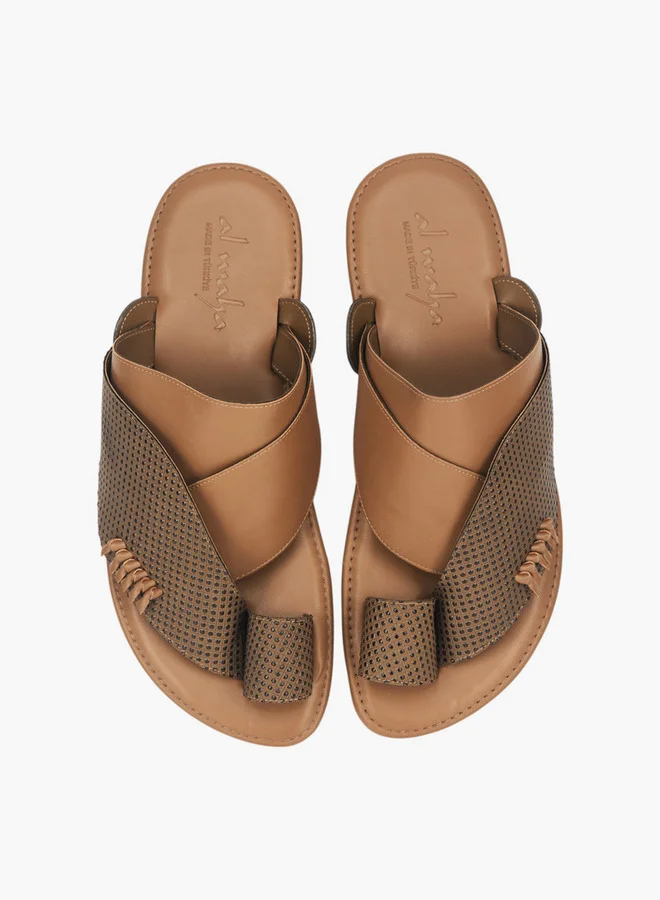 Al Waha Men's Arabic Sandals with Toe Loop - Ramadan Collection