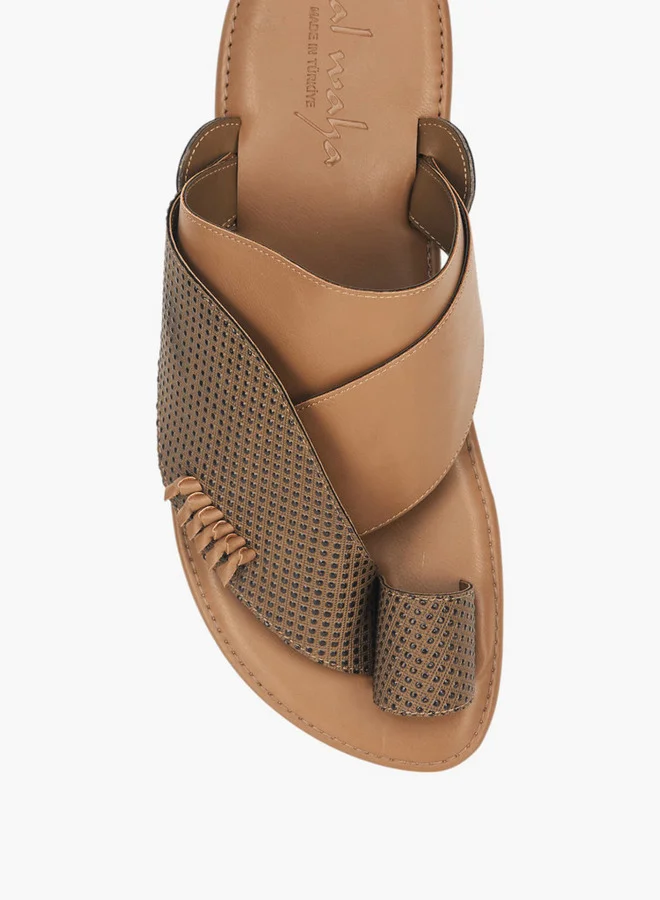 Al Waha Men's Arabic Sandals with Toe Loop - Ramadan Collection