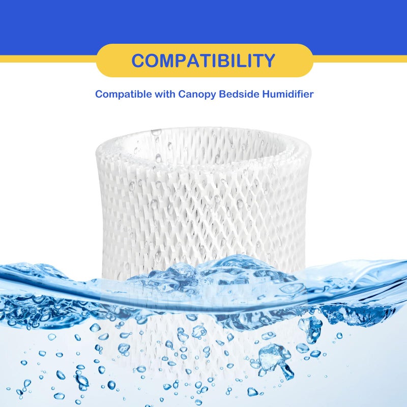 Roninby Humidifier Wicking Replacement Filter Compatible With Canopy Bedside And Nursery Humidifier  Wood Pulp & Paper Filter  4 Pack - Image 4