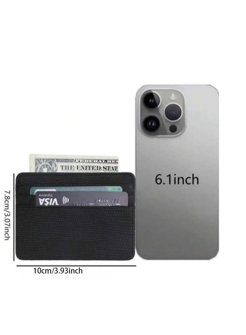 Leather Business Card Wallet Multifunctional Bank Card Holder - Image 2