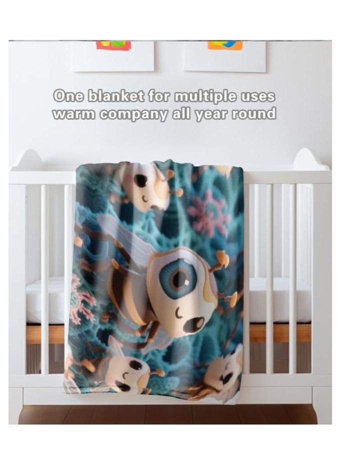 general Flannel thin blanket (warm and comfortable, suitable for sleep, gaming, dust removal and sandproof) 150cm*200cm - 910 - Image 1