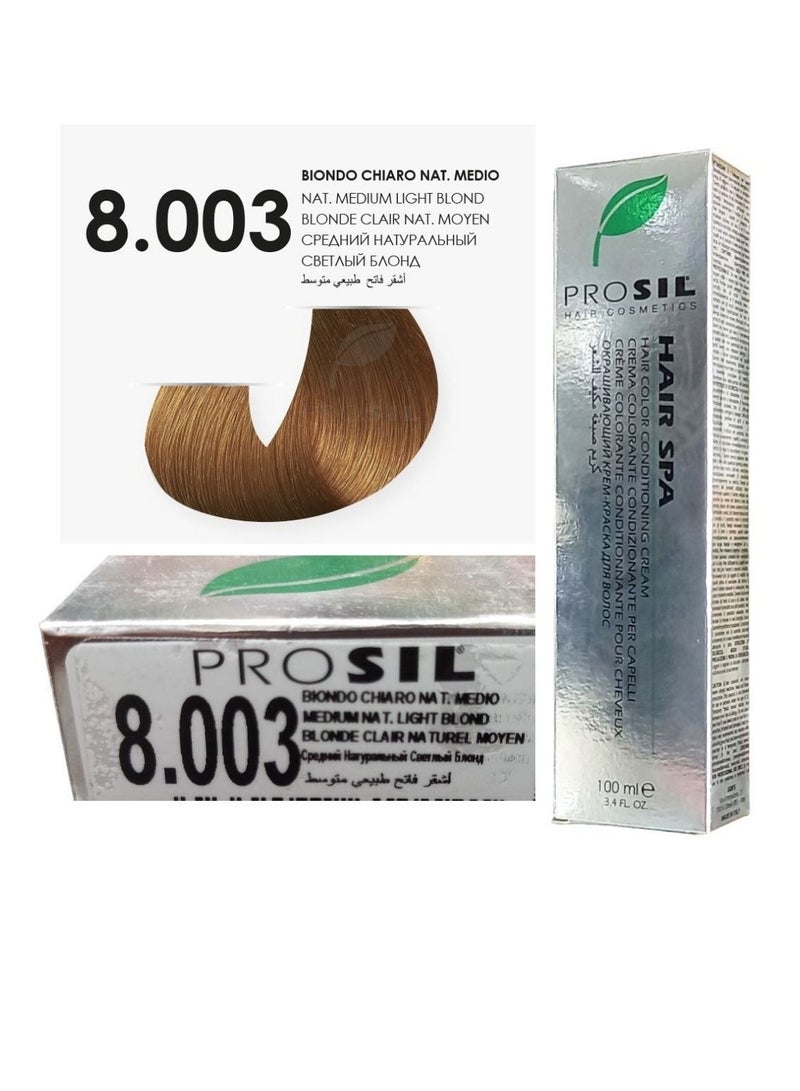 بروسيل صبغه شعر كريمي أشقر فاتح طبيعي متوسط 8.003 - Image 1