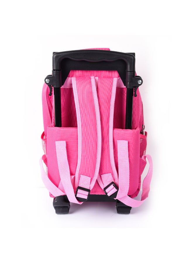 STATOVAC Kids Trolley Bag Pink Owl - Image 2