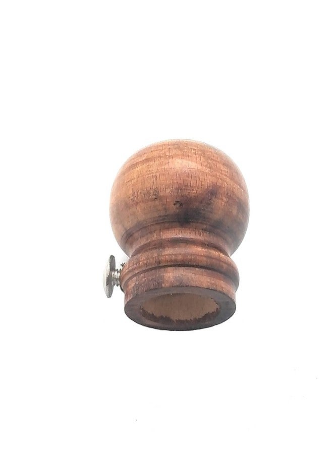 FAPBADRI Simple Curtain End Caps/Finials for a 1 inch Pipe/Rod, Wooden, 2 Pieces - Image 3