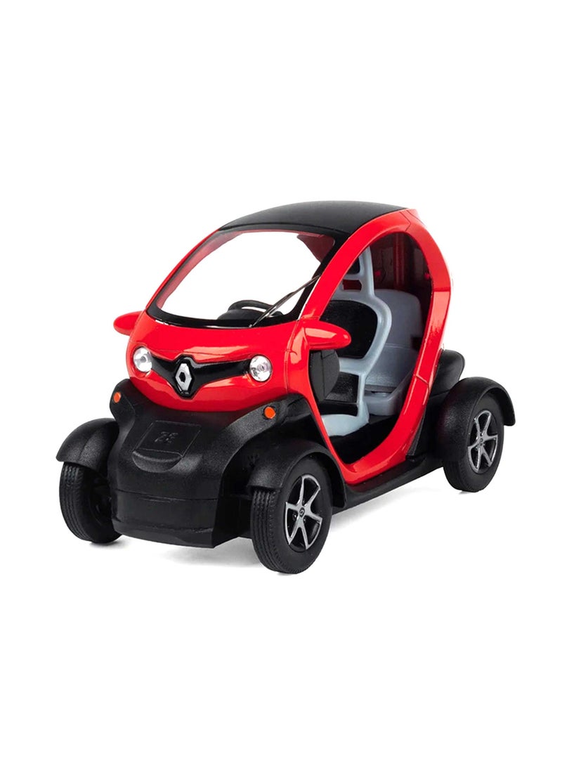 KinsFun 1:18 Scale Renault Twizy Pull Back Action Diecast Metal Toy Car  - Image 2