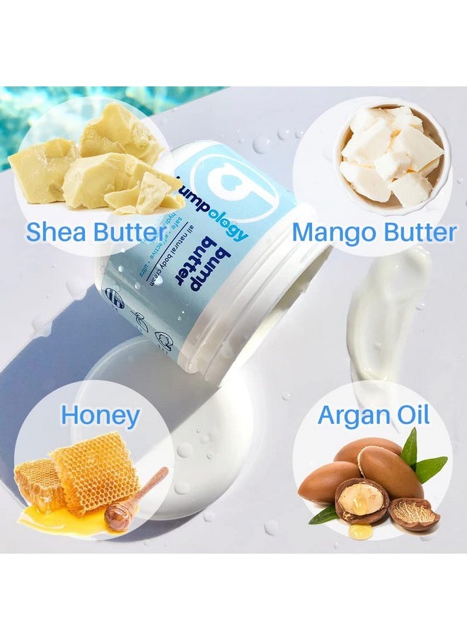 Bumpology - Bump Butter Stretch Mark Moisturize Cream ; 2In1 All Natural Belly Cream For Pregnancy ; Made In Usa ; Hydrating Stretchmark Body Cream Cocoa Butter Lotion ; Pregnancy Skin (4 Ounce (Pack Of 1)) - Image 1