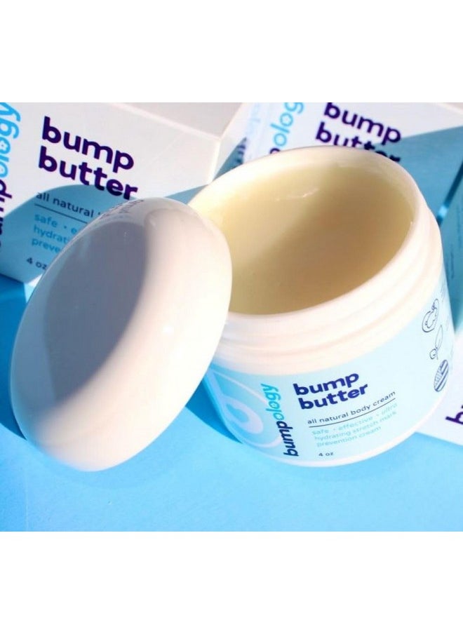 Bumpology - Bump Butter Stretch Mark Moisturize Cream ; 2In1 All Natural Belly Cream For Pregnancy ; Made In Usa ; Hydrating Stretchmark Body Cream Cocoa Butter Lotion ; Pregnancy Skin (4 Ounce (Pack Of 1)) - Image 1