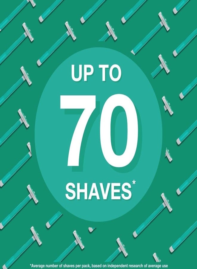 Schick Exacta2 Sensitive Disposable Razor, 10 Count (1Pack) - Image 2