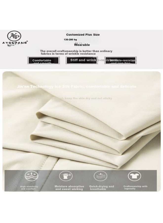 Ayoupang Summer American Style Work Pants Men Plus Size Elastic Loose Fit Tapered Harem Pants Fat Big Size Casual Pants - Image 2