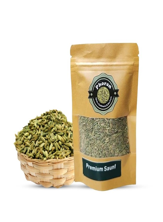 Phoran SAUNF/FENNEL SEED | Variyali/Culinary Herb, Medicinal Plant, Sweet Flavour |Citrus Hint, Earthy Aroma |Herbal Tea, Mouth Freshener | Pickle Ingredient, Panch Phoran Spice Mix (250 Gram) - Image 1