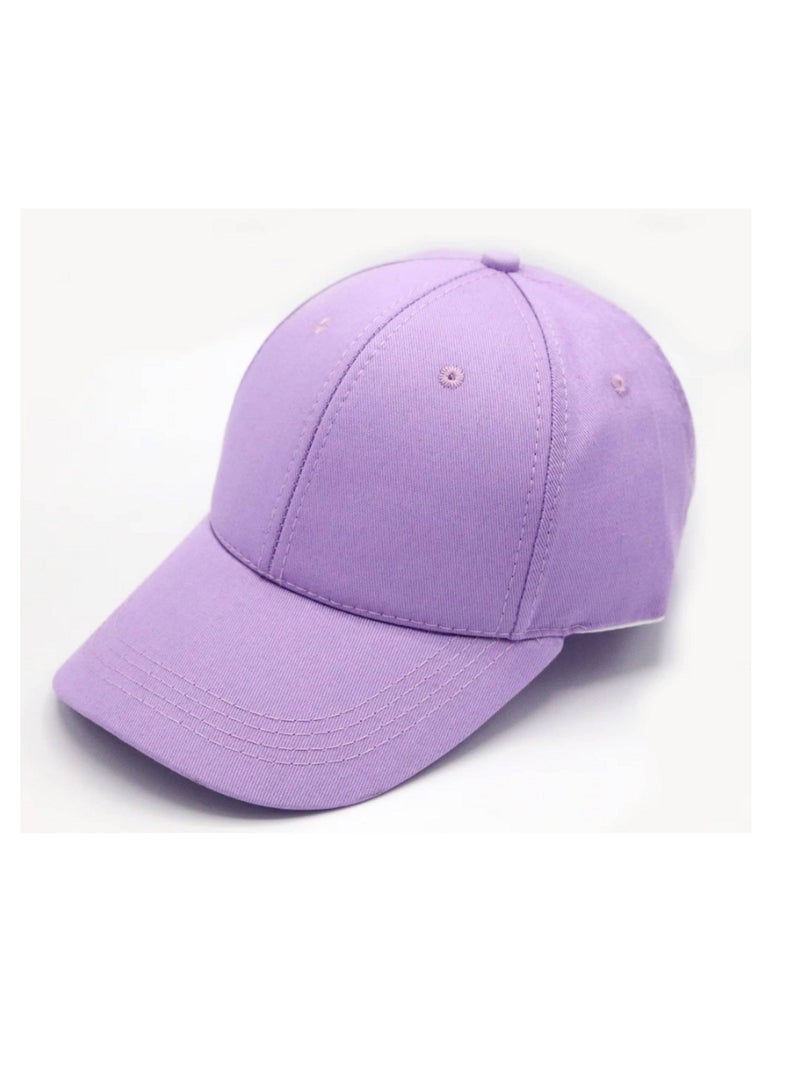 Unisex Casual Sports Cap Hat Purple color