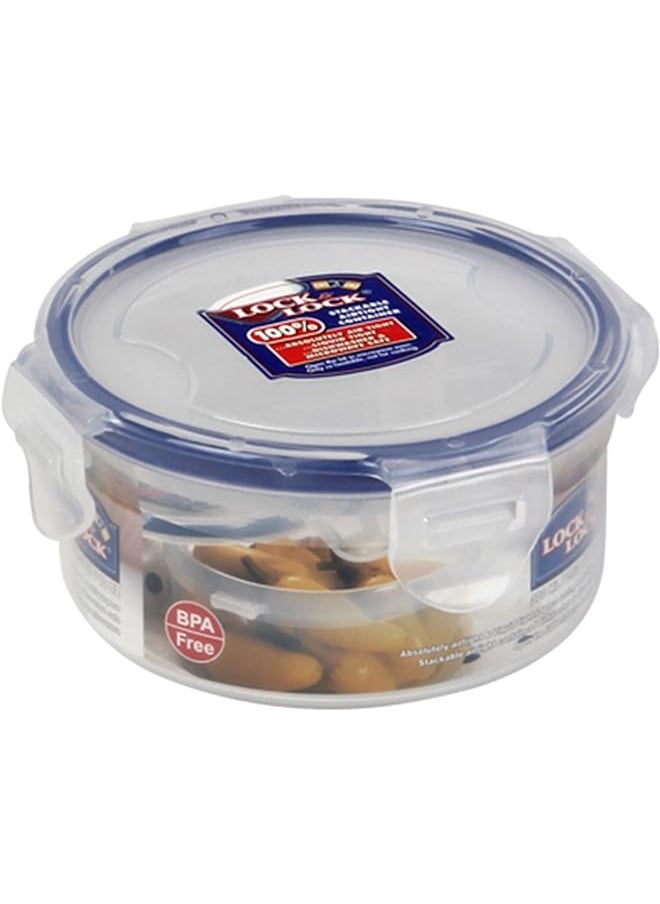 LocknLock - Food Container Hpl932 Clear Blue 300 Ml Single Round Polypropylene - Image 1
