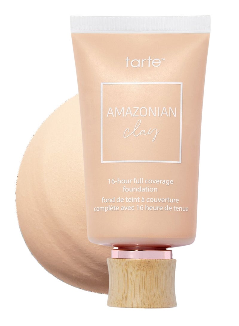 Tarte Cosmetics Tarte Amazonian Clay 16-Hour Full Coverage Foundation 18N Fair-Light Neutral | Long-Wear, Natural Finish for Fair-Light Skin | 1.7 oz / 50 ml - Image 1