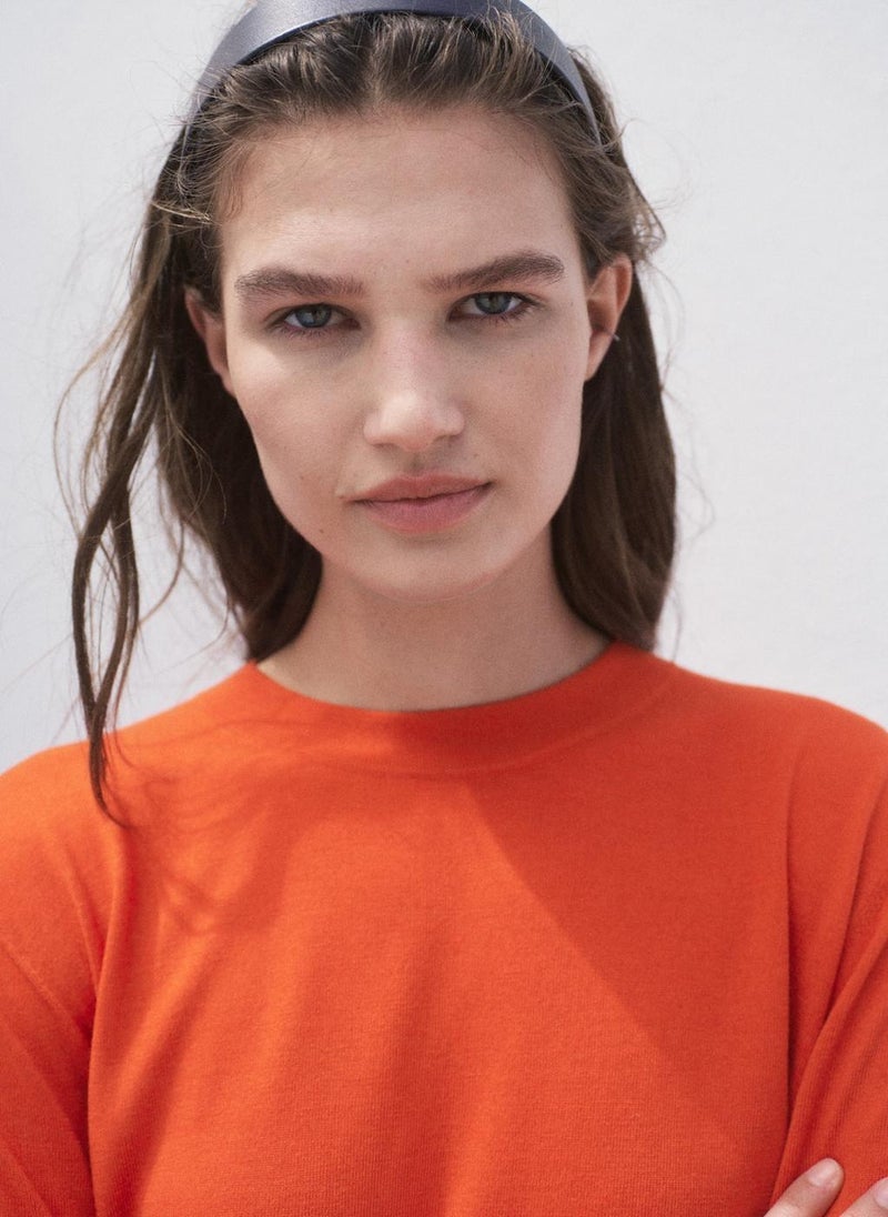 MANGO Short-Sleeved Fine-Knit Sweater - Image 4