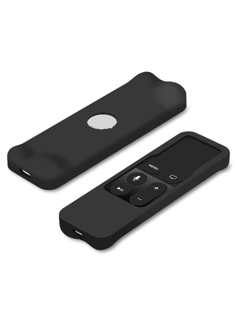 KASTWAVE - Remote Case for Apple TV 4th Generation Protective Case for Apple TV Siri Remote 2021 Lightweight Anti Slip Shockproof Silicone Cover for New Apple TV 4K /Gen 4 Siri Remote Controller(Black) - Image 1
