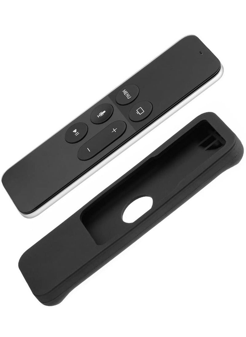 KASTWAVE - Remote Case for Apple TV 4th Generation Protective Case for Apple TV Siri Remote 2021 Lightweight Anti Slip Shockproof Silicone Cover for New Apple TV 4K /Gen 4 Siri Remote Controller(Black) - Image 1