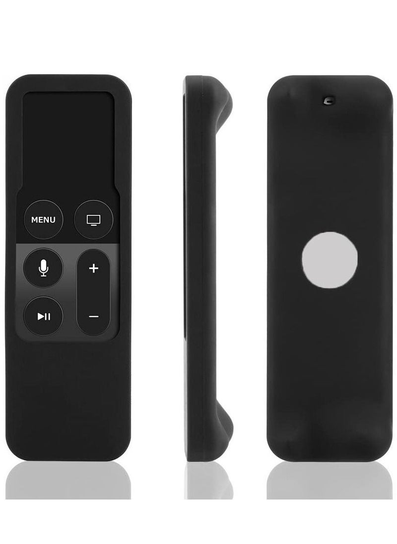 KASTWAVE - Remote Case for Apple TV 4th Generation Protective Case for Apple TV Siri Remote 2021 Lightweight Anti Slip Shockproof Silicone Cover for New Apple TV 4K /Gen 4 Siri Remote Controller(Black) - Image 1