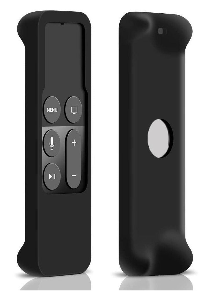 KASTWAVE - Remote Case for Apple TV 4th Generation Protective Case for Apple TV Siri Remote 2021 Lightweight Anti Slip Shockproof Silicone Cover for New Apple TV 4K /Gen 4 Siri Remote Controller(Black) - Image 1
