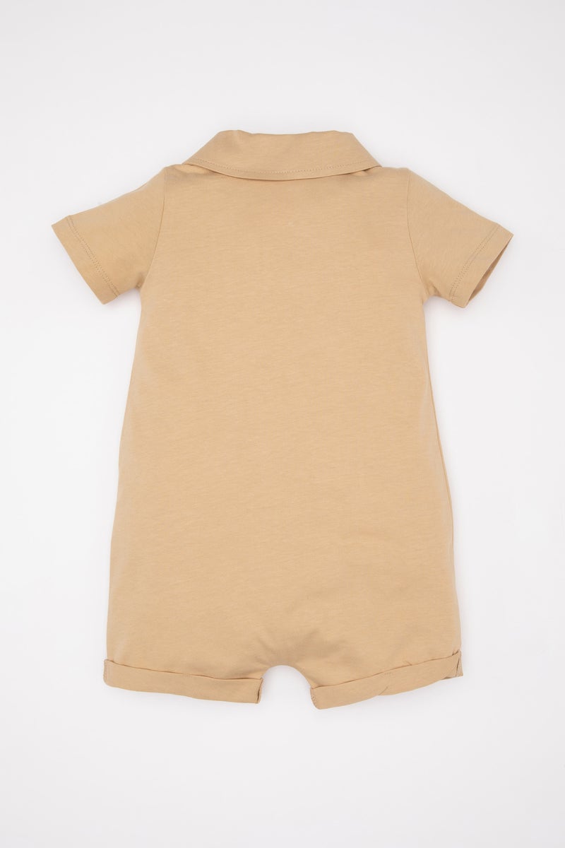 DeFacto Baby Boy Palm Tree Patterned Short Sleeve Jumpsuit  - Image 5