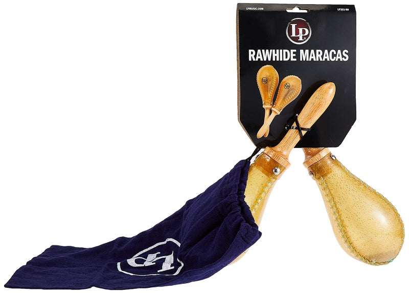Latin Percussion LP393-RH Salsa Rawhide Maracas Nat'Rl - Image 2